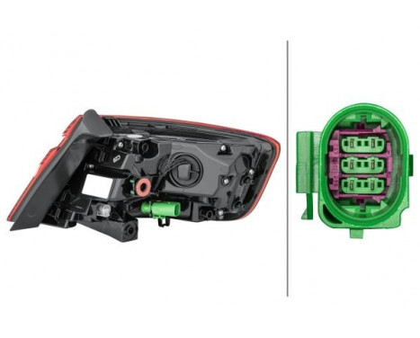 Combination Tail Light 2SD 012 836-071 Hella, Image 2