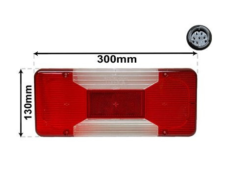 Left rear light Pick-Up 2815925 Van Wezel, Image 2