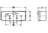 Rear light 2SE 003 184-101 Hella