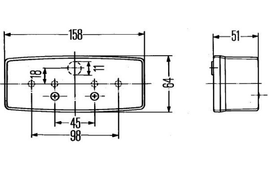Rear light 2SE 003 184-101 Hella