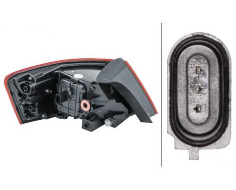 Rear light Audi A3 (8V1,8VK) 16- rebui 2SD 012 833-041 Hella, Image 2