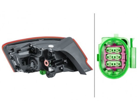 Rear light Audi A3 (8V1,8VK) 16- rebui led 2SD 012 831-041 Hella, Image 2