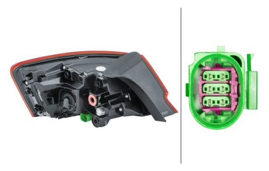 Rear light Audi A3 (8V1,8VK) 16- rebui led 2SD 012 831-041 Hella, Image 2