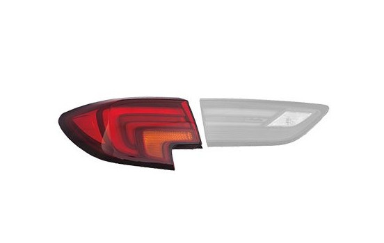 REAR LIGHT GLASS OUTSIDE L 3810935 Van Wezel