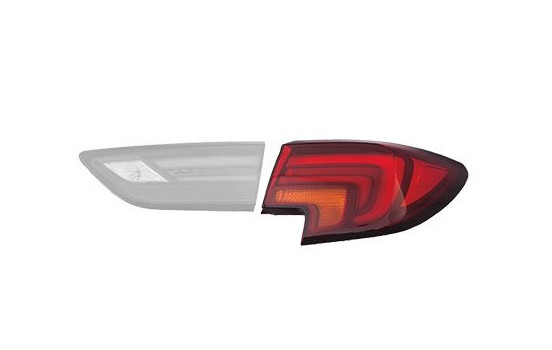 REAR LIGHT GLASS OUTSIDE R 3810936 Van Wezel