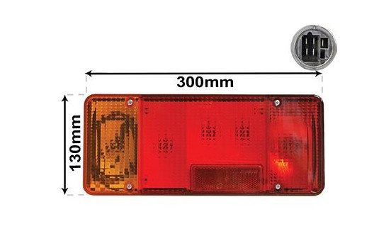 Rear light left 2810925 Van Wezel, Image 2
