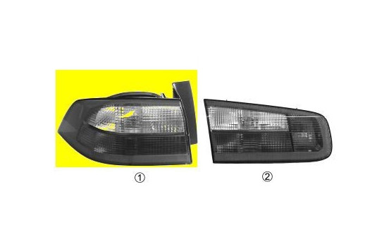 Rear light left outside 5-door 4348921 Van Wezel, Image 2