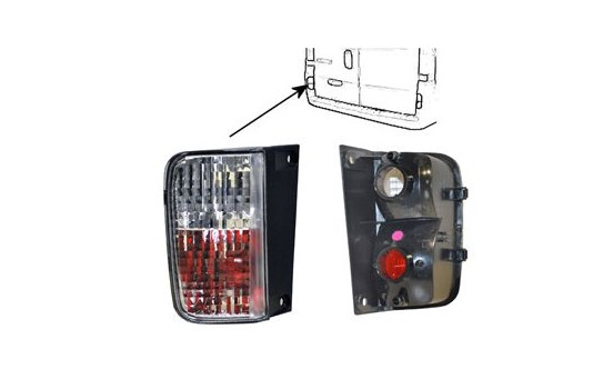 Rear light left with fog light 4394929 Van Wezel, Image 3