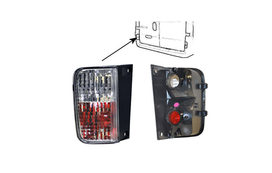 Rear light left with fog light 4394929 Van Wezel, Image 2