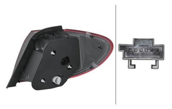 Rear light Mercedes B (W246) 14- li bui 2SD 354 873-011 Hella, Image 2