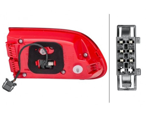 Rear light Porsche Macan 13- re 2SD 011 500-121 Hella, Image 2