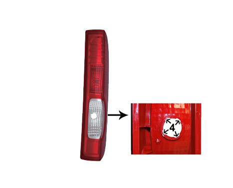 Rear light right 4395932 Van Wezel