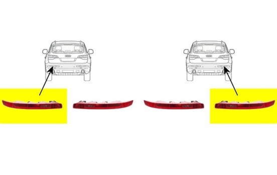 Rear light set