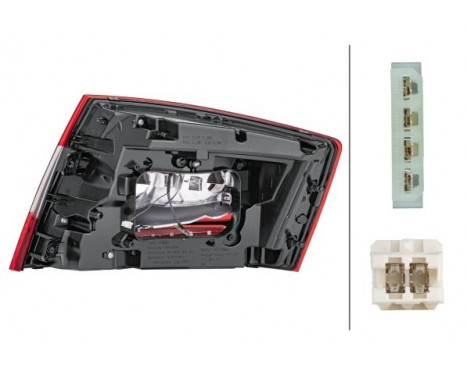 Rear light Skoda Octavia III 12- li led 2SK 012 881-051 Hella, Image 2