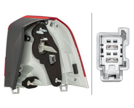 Rear light Volvo V70 III (bw) 2007- li led 2VA 011 527-031 Hella, Image 4