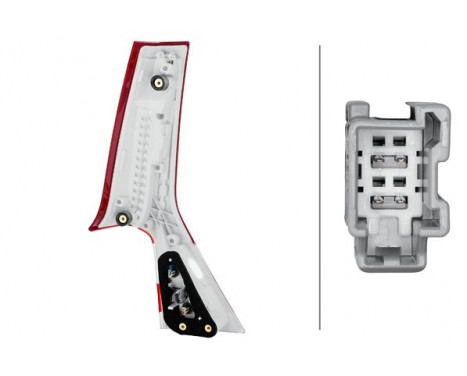 Rear light Volvo V70 III (bw) 2007- re led 2TZ 011 528-041 Hella, Image 2