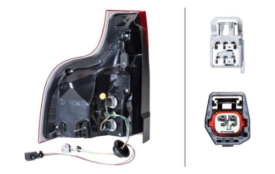 Rear light Volvo XC90 02- re 2SK 011 065-041 Hella, Image 2