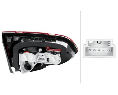 Rear light VW Golf VII (5G1/BE1) 13- rebi 2TZ 011 978-121 Hella, Image 2