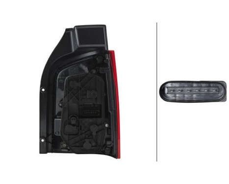 Rear light VW T5/Multiv 03- li achterkl rd 2SK 010 318-071 Hella, Image 2