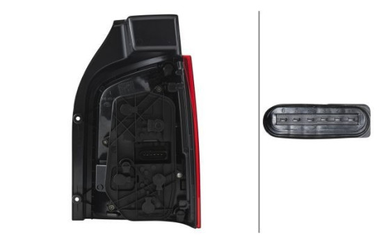 Rear light VW T5/Multiv 03- li achterkl rd 2SK 010 318-071 Hella, Image 2