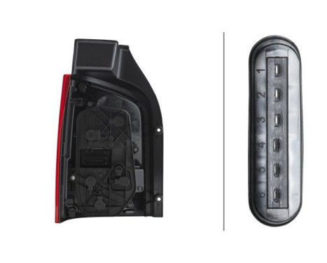 Rear light VW T5/Multiv 03- right rear light 2SK 010 318-081 Hella, Image 2