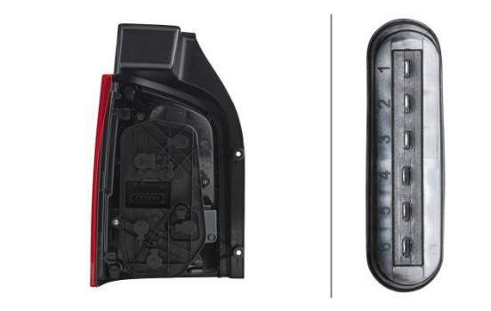 Rear light VW T5/Multiv 03- right rear light 2SK 010 318-081 Hella, Image 2