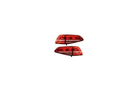 Set GTi-Look LED Tail lights suitable for Volkswagen Golf VII 2012-2017 excl. Variant Red / Smoke DL VWR22LRCD AutoStyle, Image 3
