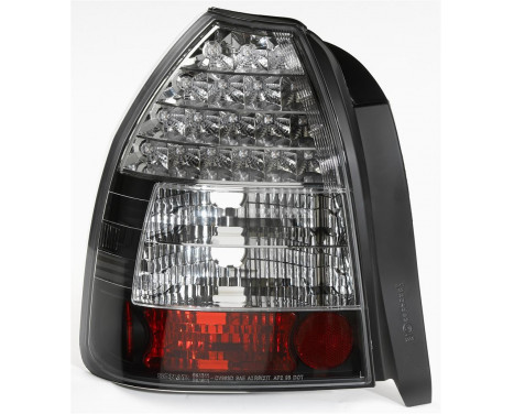 Set LED Tail Lights Honda Civic HB 3 doors 1996-2001 - Black DL HOR36LB AutoStyle