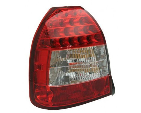 Set LED Tail Lights Honda Civic HB 3-doors 1996-2001 - Red / Clear DL HOR36L AutoStyle