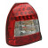 Set LED Tail Lights Honda Civic HB 3-doors 1996-2001 - Red / Clear DL HOR36L AutoStyle