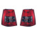 Set of taillights suitable for Volkswagen Golf IV/Bora Variant 1998-2004 - Red/Smoke DL VWR53RS AutoStyle