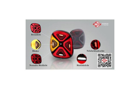 Set Rear Lights HD Tuning 1607296 Diederichs