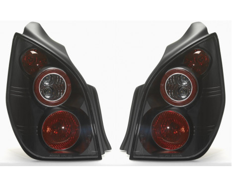 Set Taillights suitable for Citroën C2 2002-2009 - JDM Black DL CIR09J AutoStyle