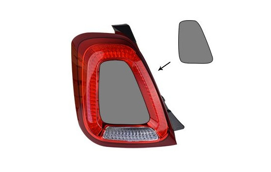 Tail light 1614933 Van Wezel
