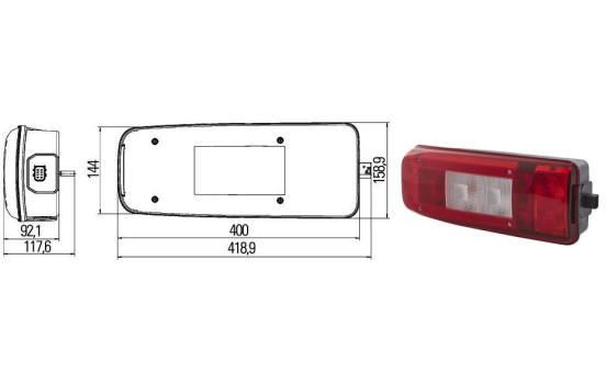 Tail light set SET_2VP 011 511-241 Hella