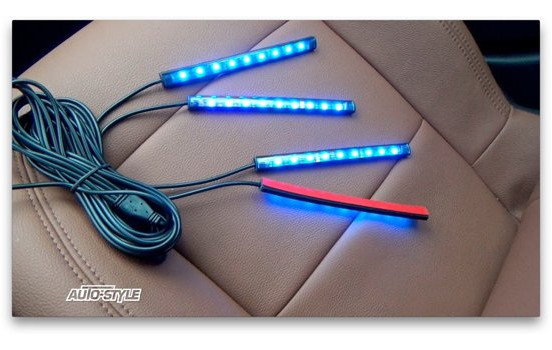 LED strip Interior Multi-Color Self-adhesive (4 pieces), Image 4