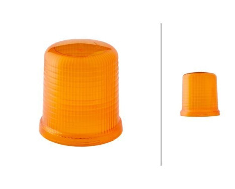 Lens, rotating beacon