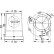 Rotating beacon KL710 12V orange fixed w/optics