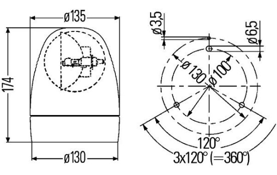 Rotating Beacon Rotafix, Image 3