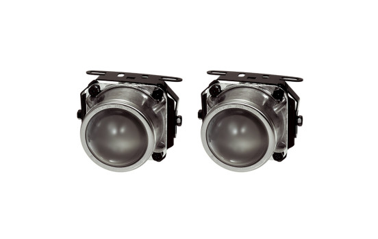 Set of universal fog lights Clear H7-12V-55W 74x156mm + ECE-R19 E-mark, Image 2
