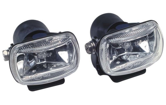 Universal Spotlight set 60x35x65mm Clear with ECE-R19 E11 E-mark, Image 2