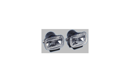 Universal Spotlight set 60x35x65mm Clear with ECE-R19 E11 E-mark, Image 3