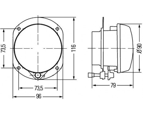 Bend Headlight 1N0 009 295-031 Hella, Image 2