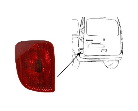 Rear fog light left 4312939 Van Wezel