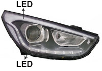 Headlight 8262964 Van Wezel