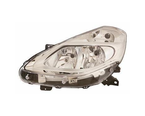 Headlight left H7+H7 Chrome 4333961 Van Wezel