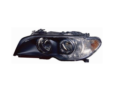 Headlight left H7+H7 white indicator 0653963 Van Wezel