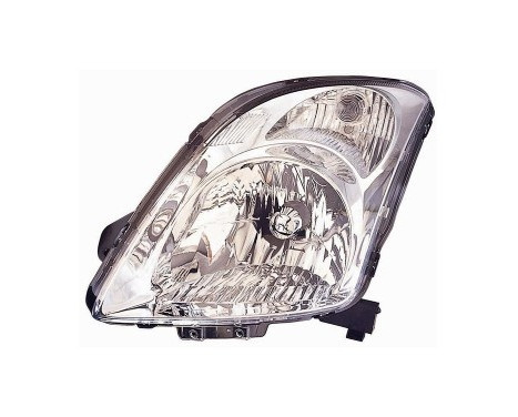 Headlight left with flashing light H4 + electric 5222961 Van Wezel