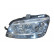 Headlight left with indicator from 12/'05 H1+H7 with FOG LIGHT HOLE 1623967 Van Wezel