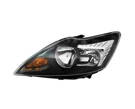 Headlight left with indicator H1+H7 BLACK/Chro.+Elinks Mot. 1866963 Van Wezel